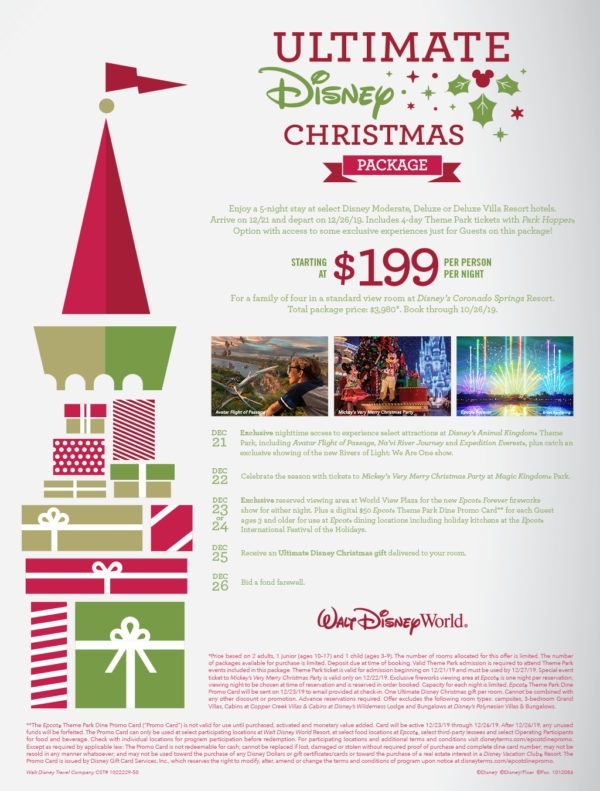 Ultimate Christmas Vacation at Disney World NEW Disney Christmas Package!